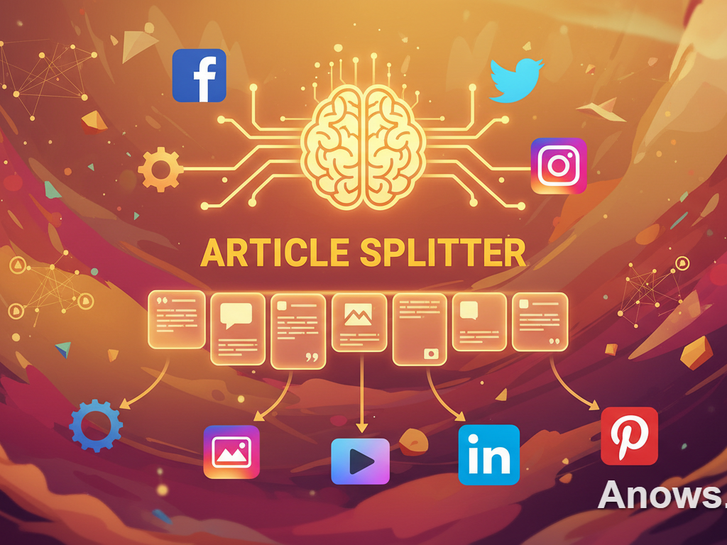 أداة تقسيم المقالات لمنشورات متعددة على وسائل التواصل الاجتماعي