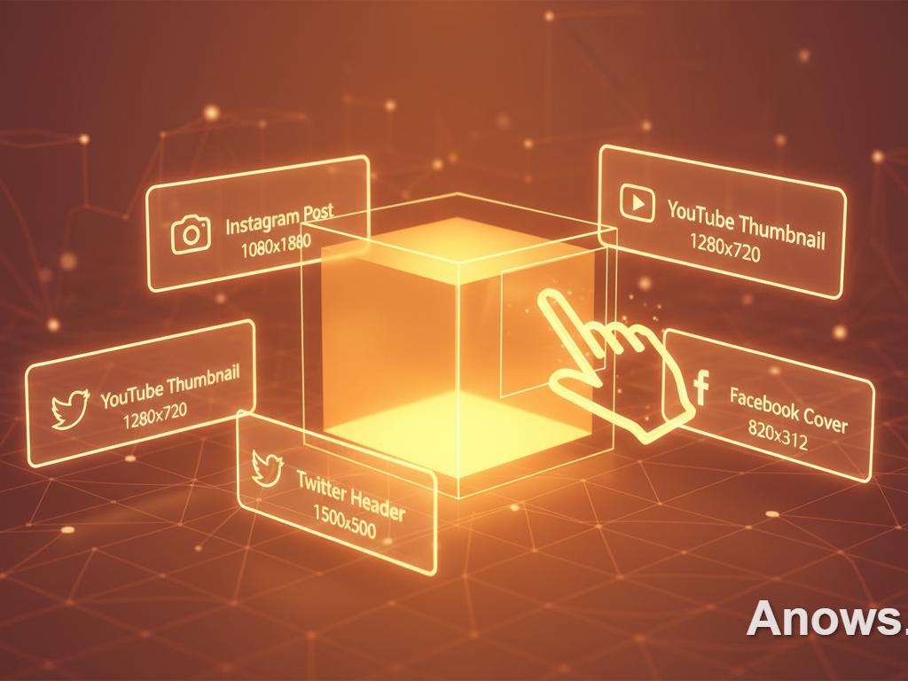 أداة قص الصور إلى أبعاد ثابتة لمنصات مختلفة